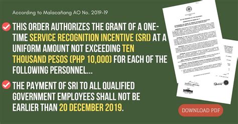 Service Recognition Incentive (SRI) Guidelines for .